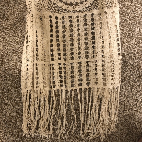 Cream Knit Boho Kimono - Picture 6 of 6